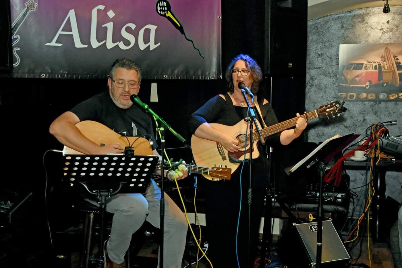 Ken and Dana performing live at Alisa, Geisenfeld